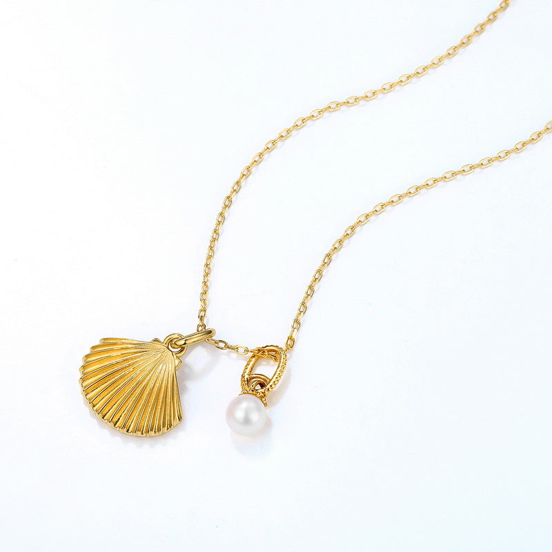 Pearl And Scallop Necklace