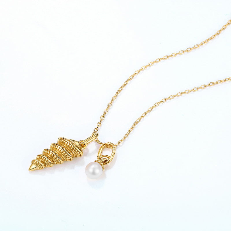 Pearl And Conch Necklace