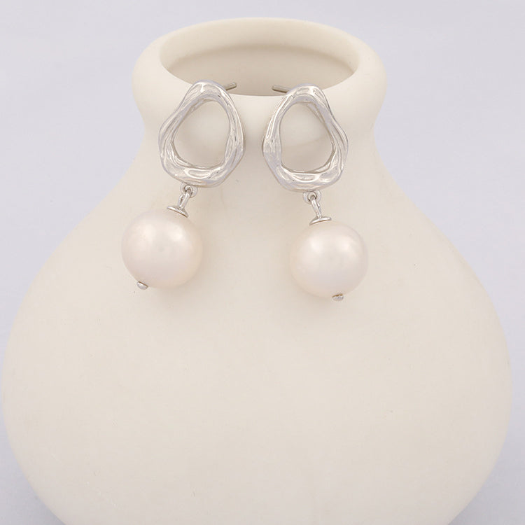 10mm Baroque Pearl Drop Earrings