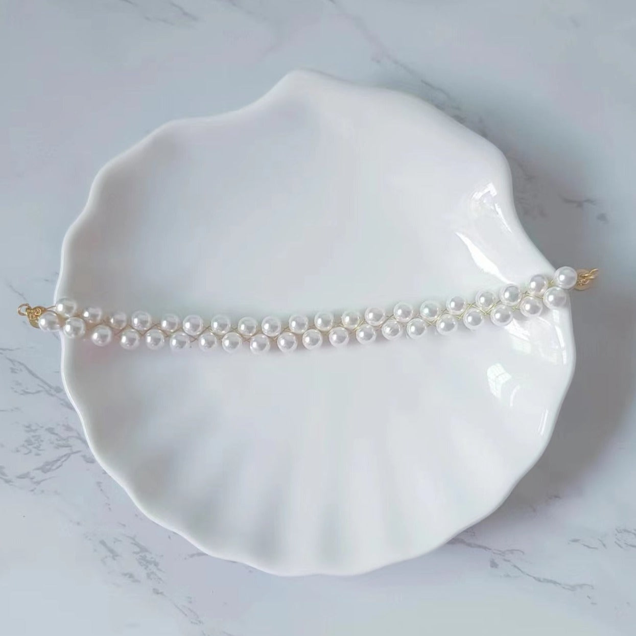 Woven Pearl Bracelet