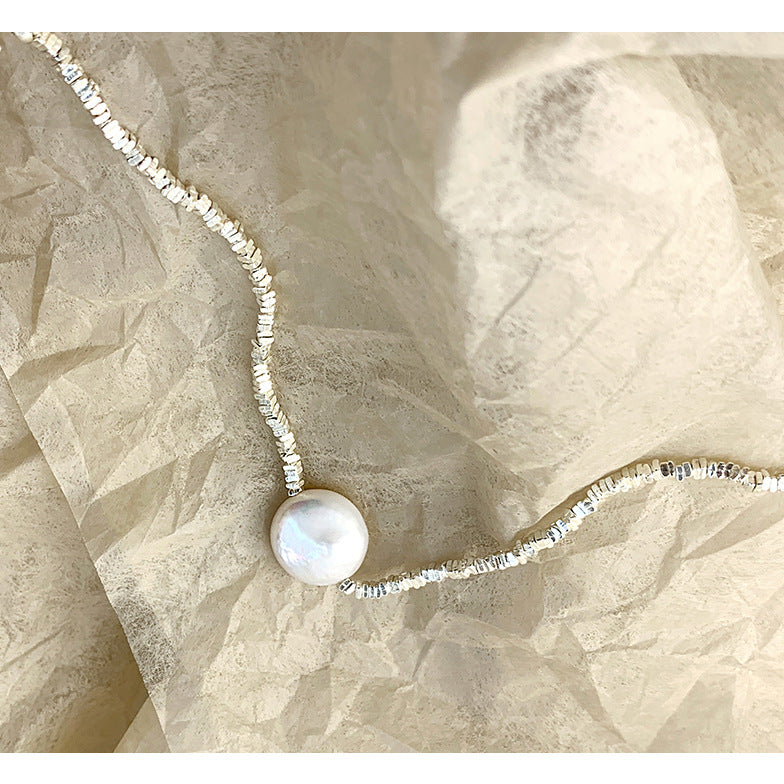 Single Flat Baroque Pearl Bracelet