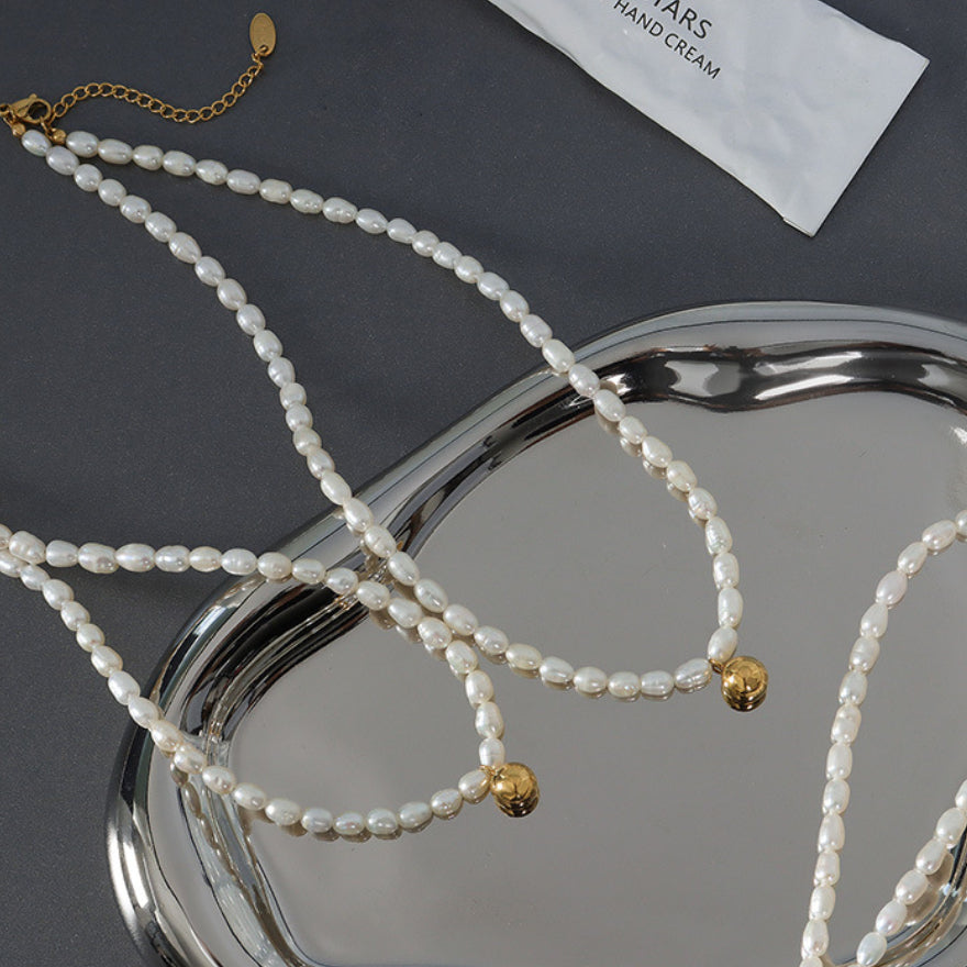 Pearl Collarbone Necklace