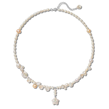 Star Baroque Pendant Freshwater Pearl Necklace