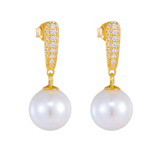 Personality Charming 10mm Pearl Earrings