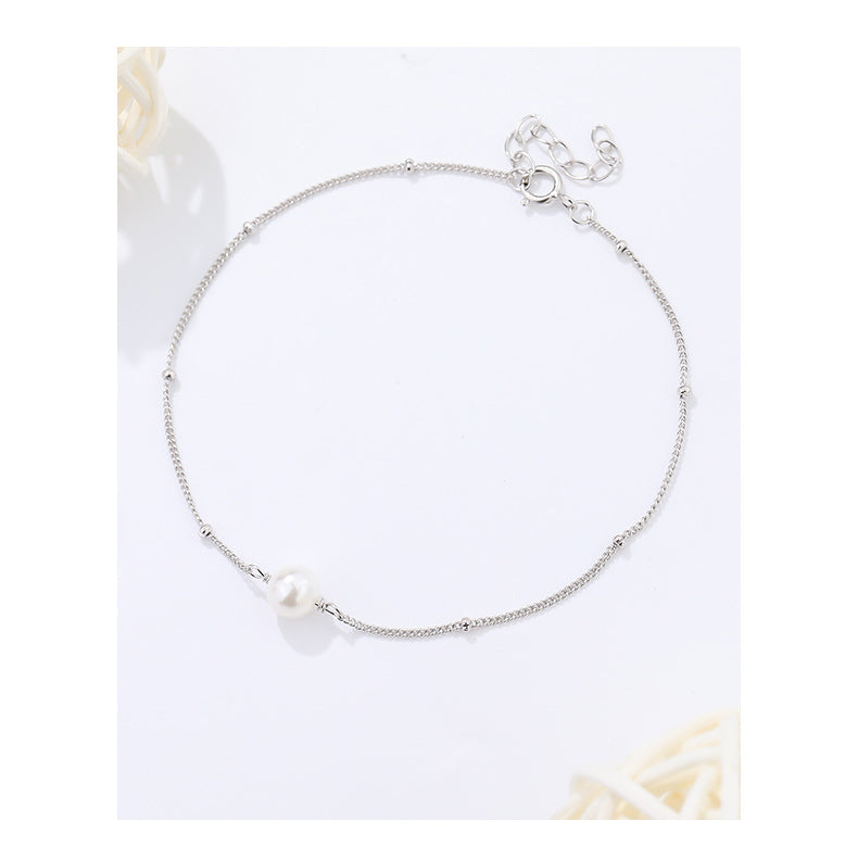 Minimalist Single Pearl Bracelet