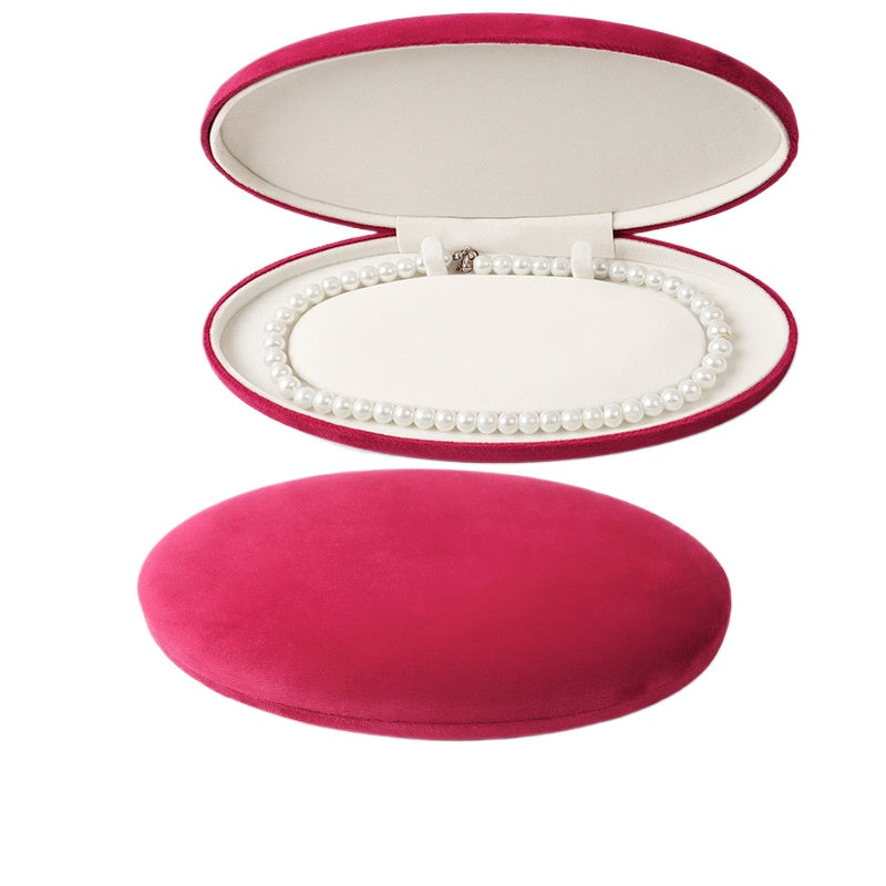 Luxury Oval Pearl Necklace Jewelry Box