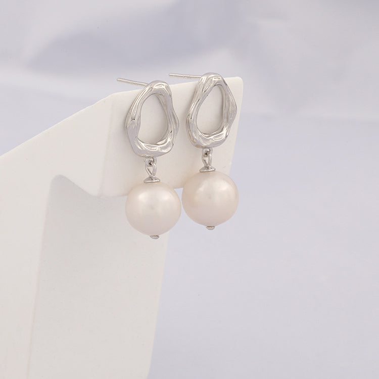 10mm Baroque Pearl Drop Earrings