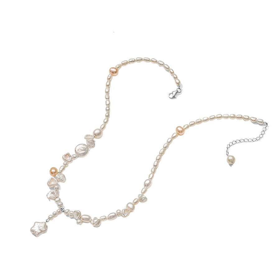 Star Baroque Pendant Freshwater Pearl Necklace