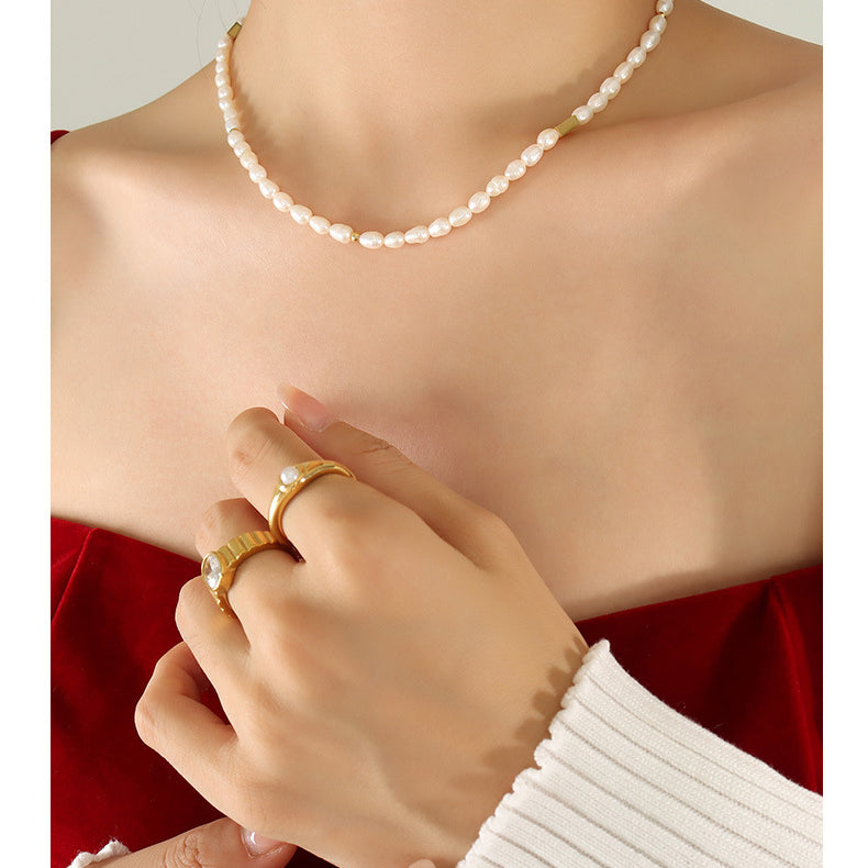 Classic French Style Freshwater Pearl Necklace