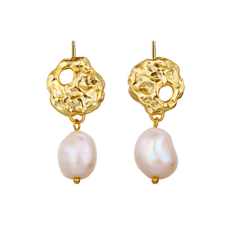 Baroque Pearl Dangle Earrings