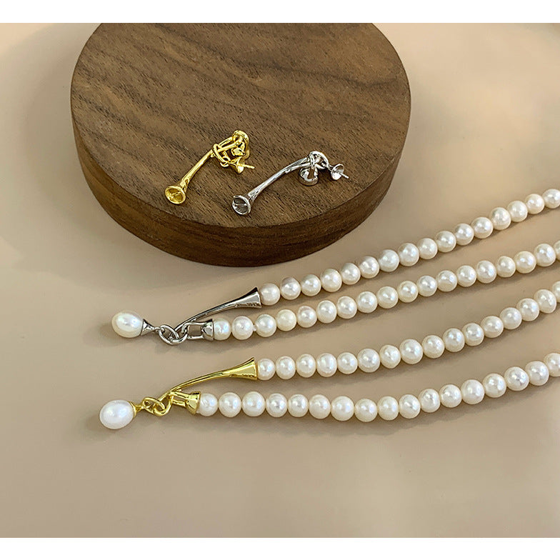 Natural Teardrop Freshwater Pearl Pendant Necklace