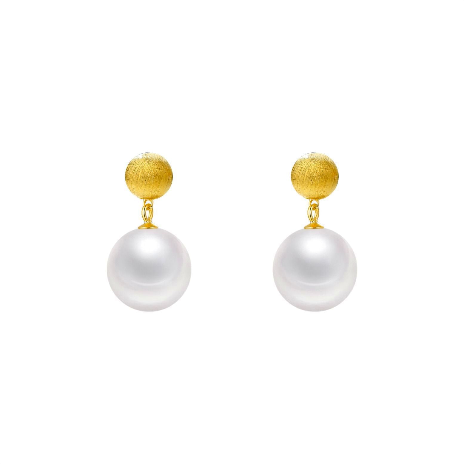 12mm Pearl Dangle Earrings