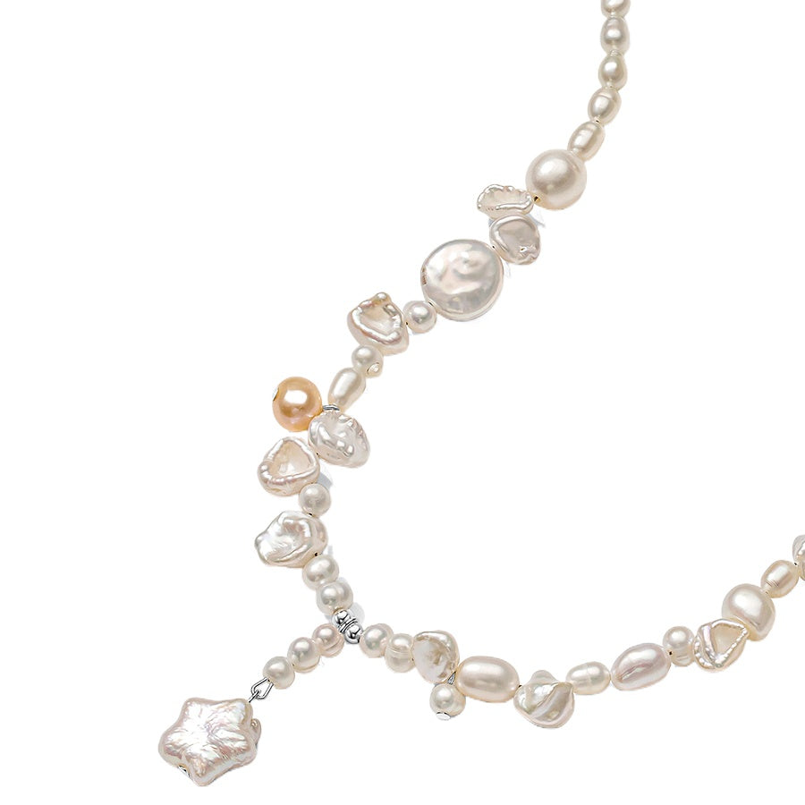 Star Baroque Pendant Freshwater Pearl Necklace