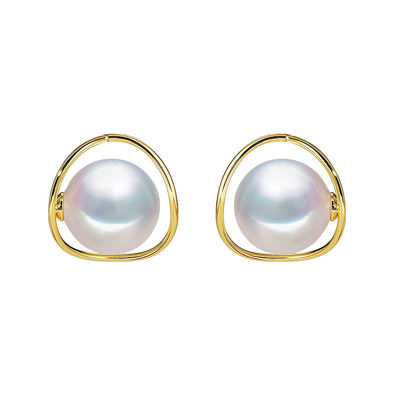 Large Vintage Pearl Earrings