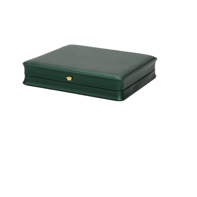 Luxury Crown Leather Jewelry Necklace Box