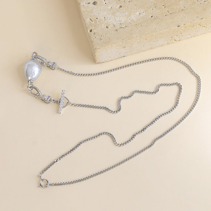 High-end Natural Baroque Pearl Pendant Necklace