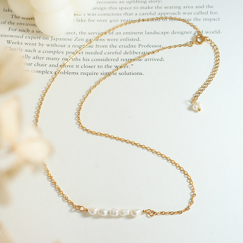 Simple Freshwater Pearl Pendant Necklace