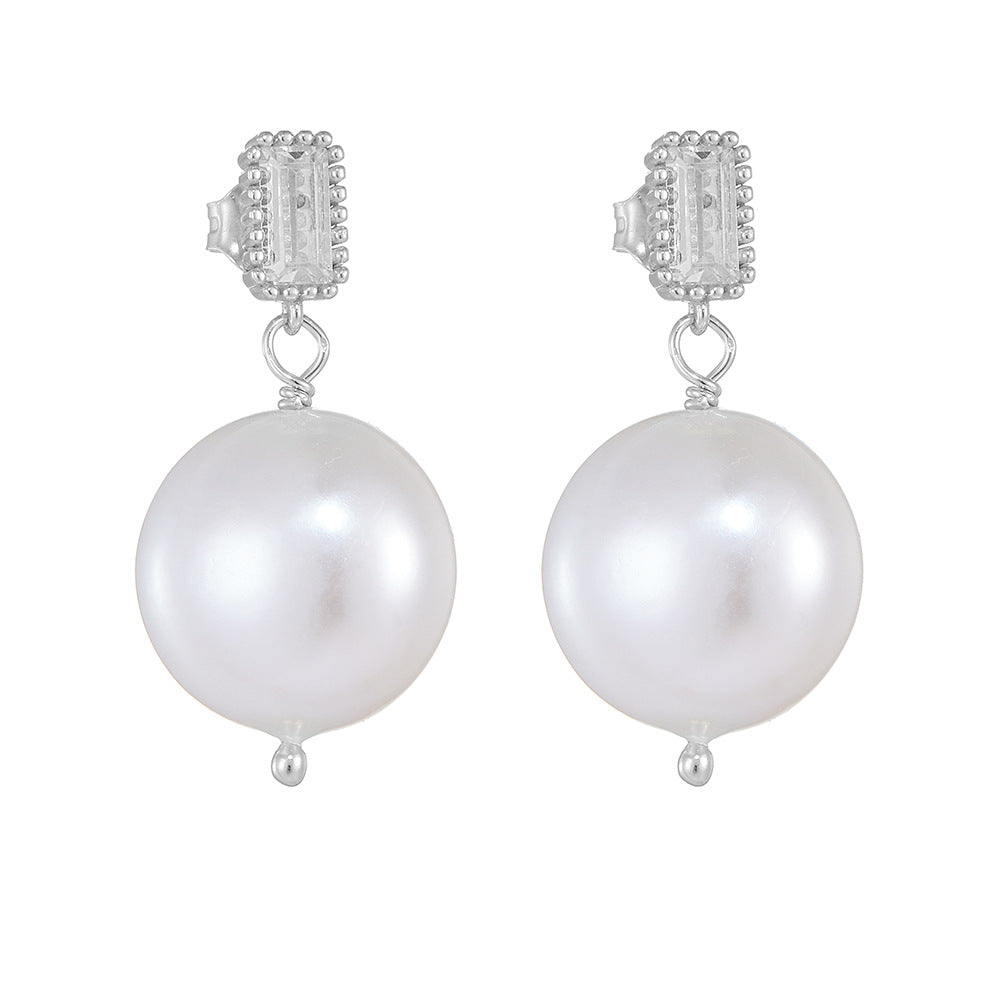 14mm Pearl Drop Earrings