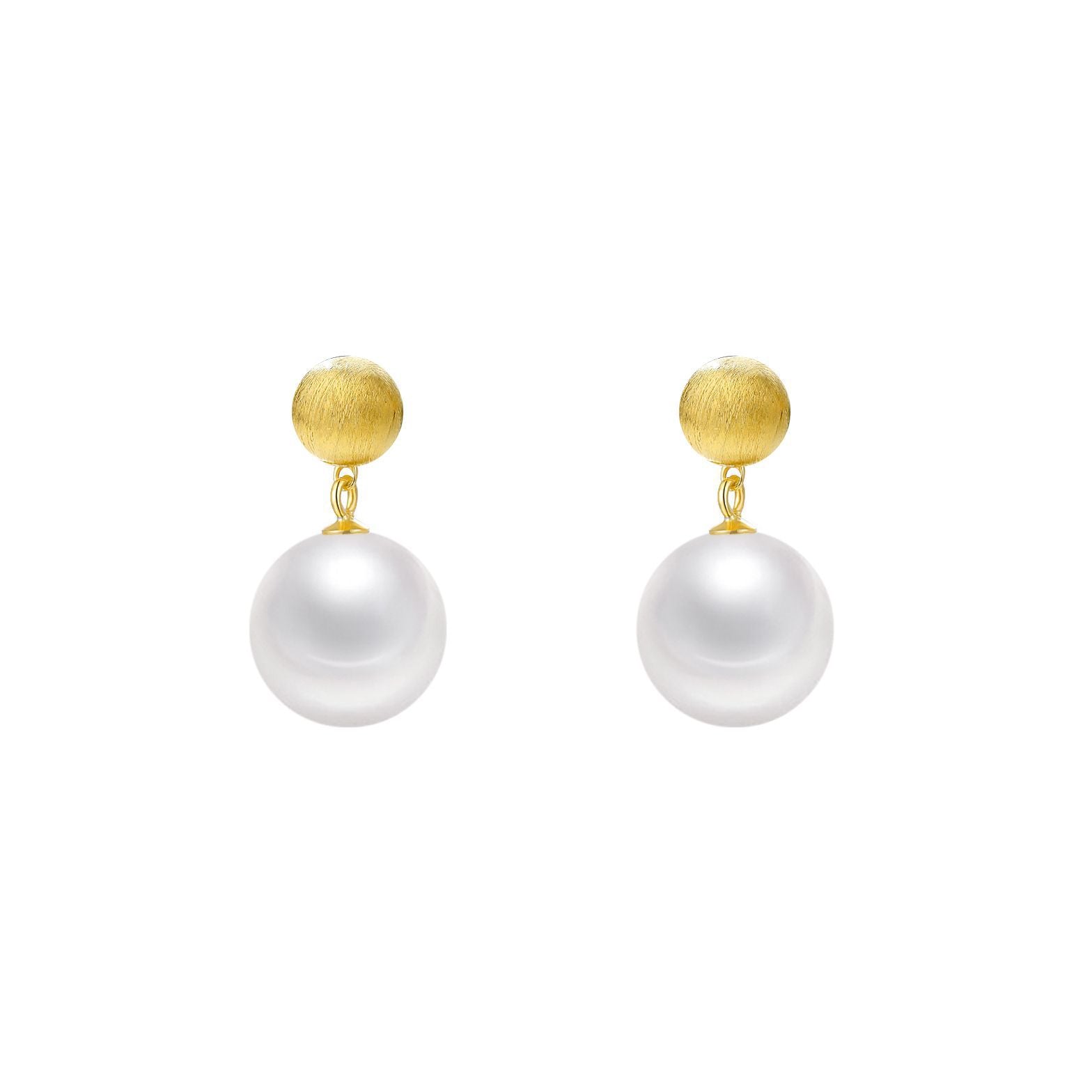 12mm Pearl Dangle Earrings