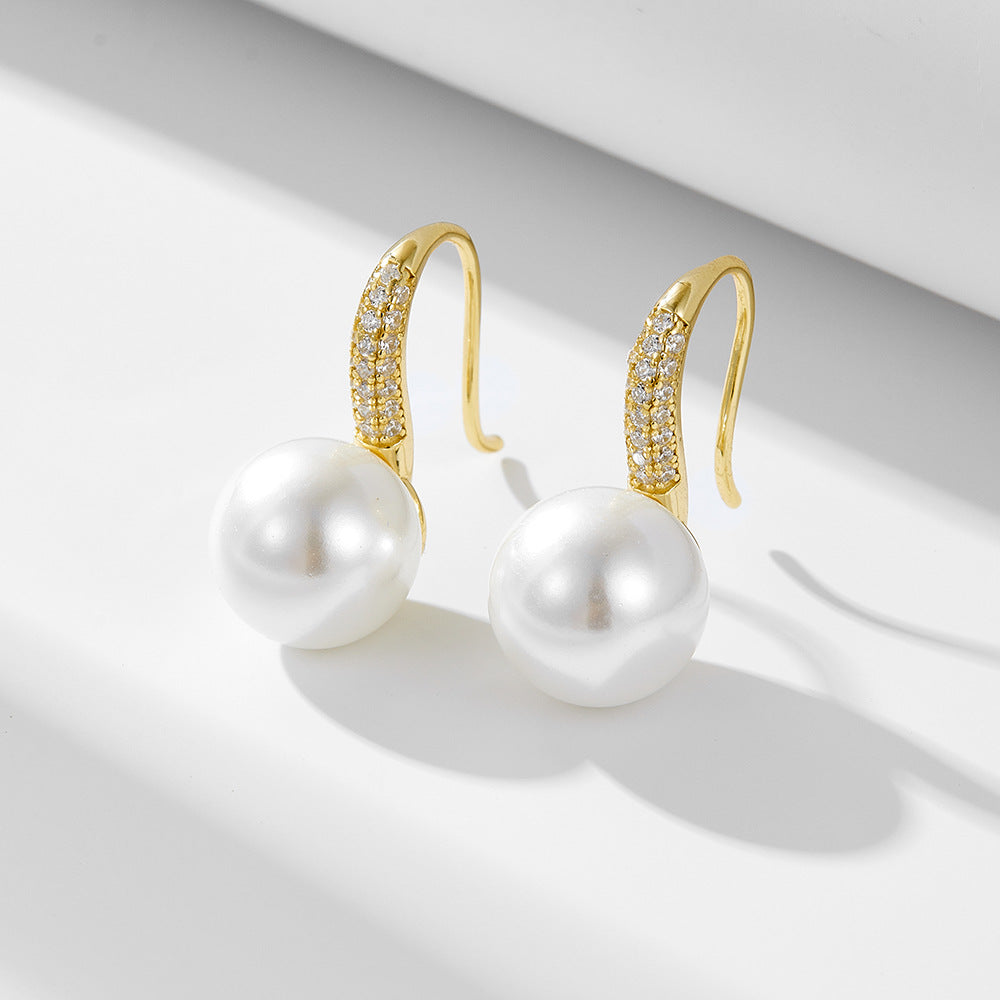 Hook 10mm Pearl Earrings