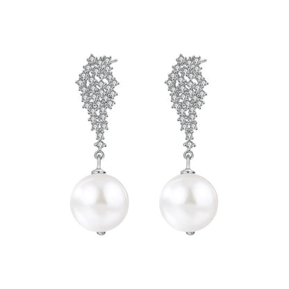 Elegant Pearl Dangle Earrings