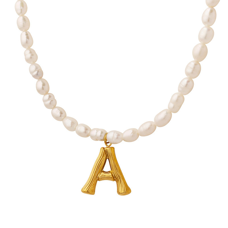 Initial Letter Pendant Necklace