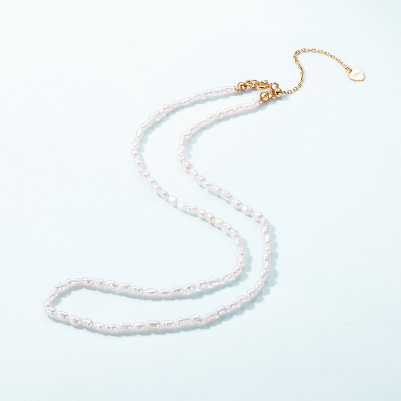 Small Rice Freshwater Pearl Necklace