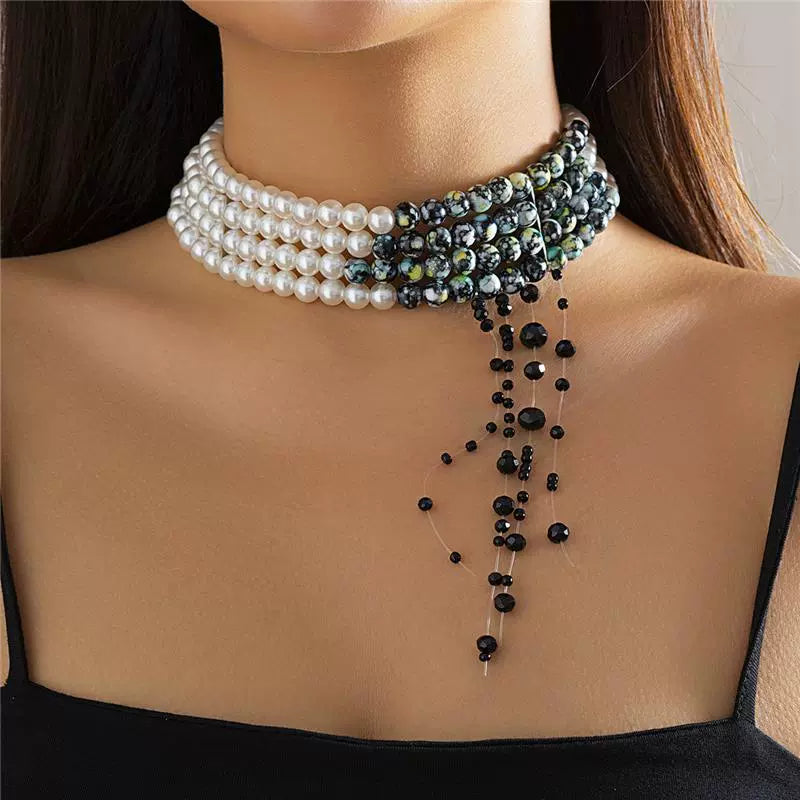 Vampire Bite Dracula Kiss Bloody Pearl Choker Necklace Bracelet Earrings Brooch