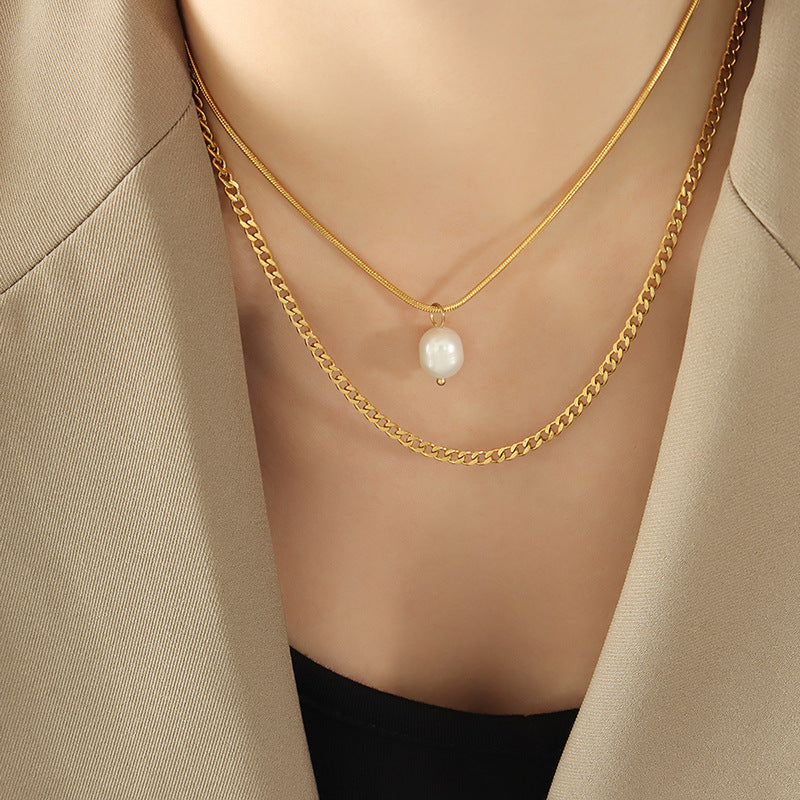 Influencer Three Layered Stacked Necklaces