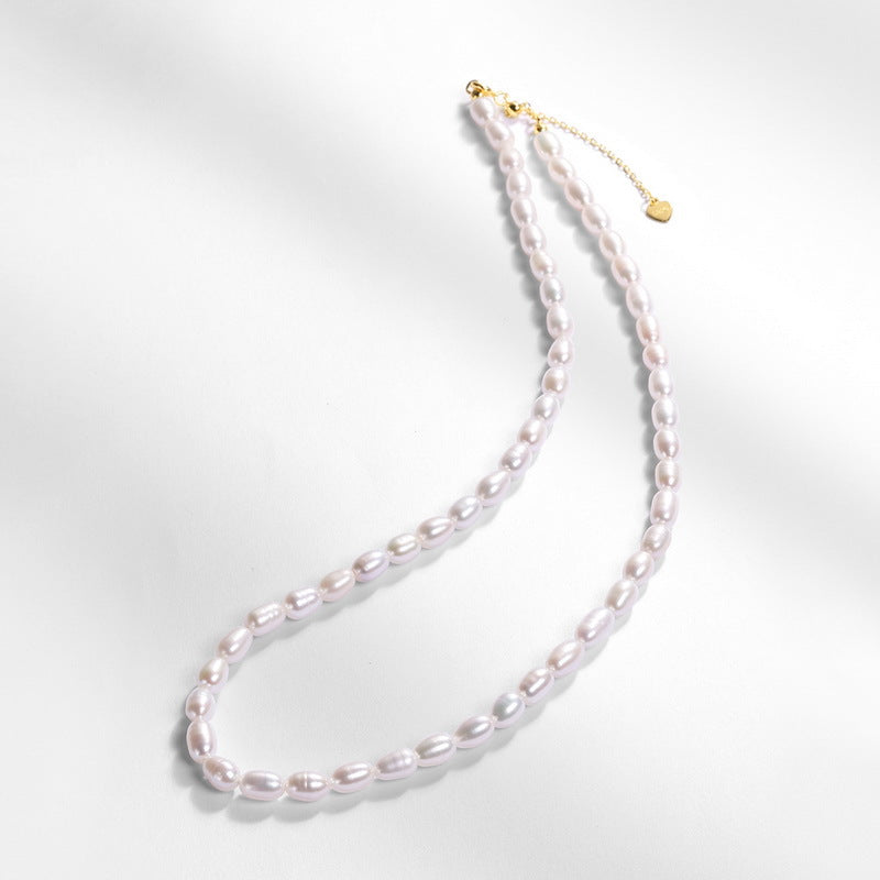 Minimalistic Classic Freshwater Pearl Strand Necklace