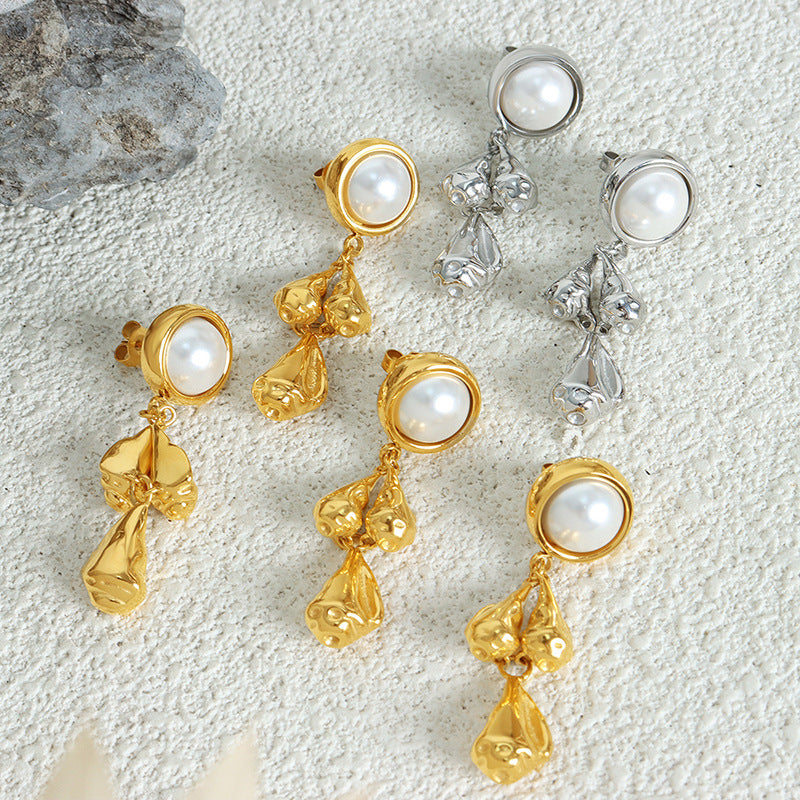 Vintage Elegant Pearl Earrings