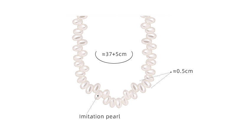 Chic Collarbone Pearl Necklace