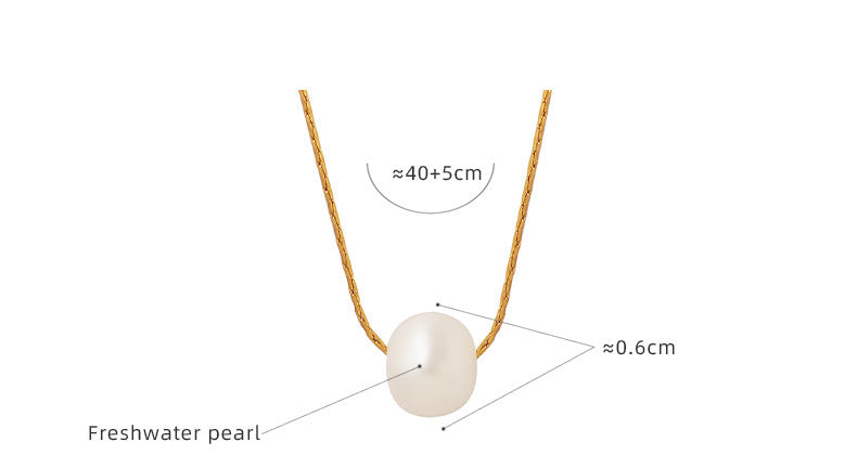 Single Freshwater Pearl Pendant Necklace