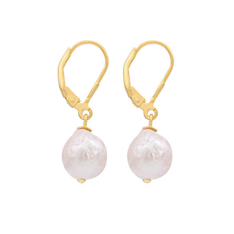 Natural Pearl Dangle Earrings