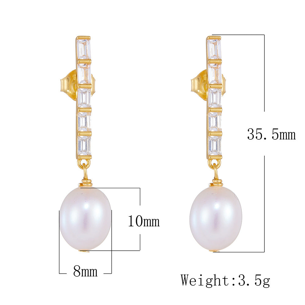 Exquisite Freshwater Pearl Dangle Earrings