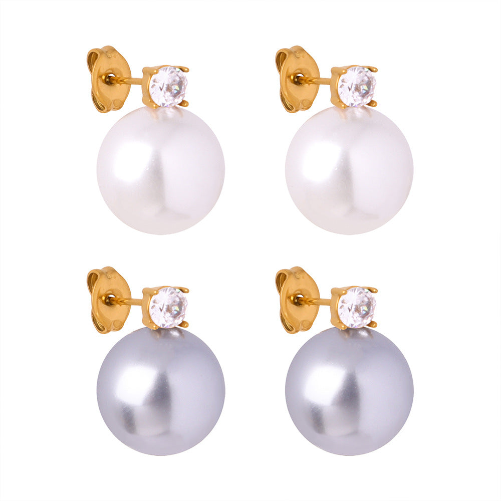 12mm Pearl Stud Earrings