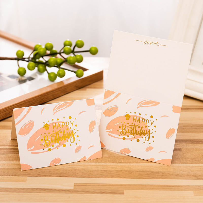 Gold Stamped Happy Birthday Gift Card - Random Delivery