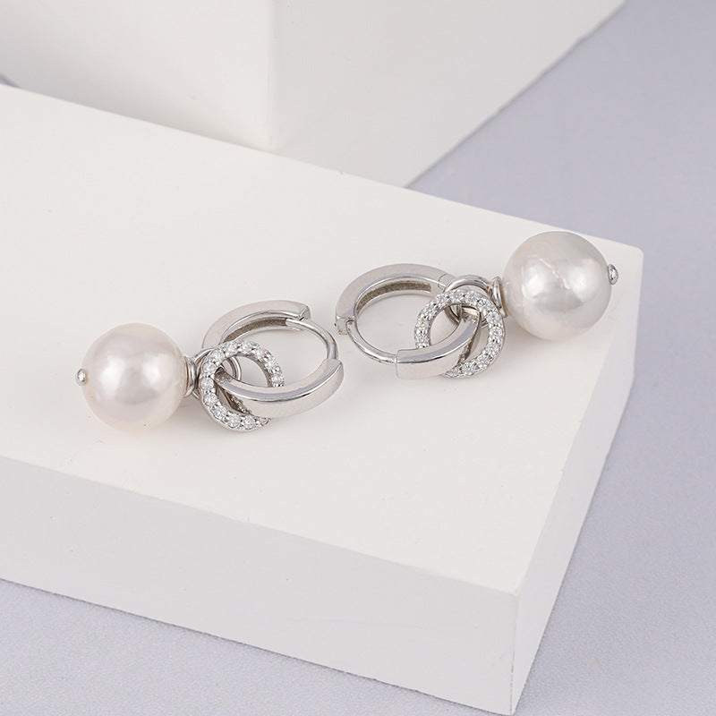 Classic Baroque Pearl Dangle Earrings