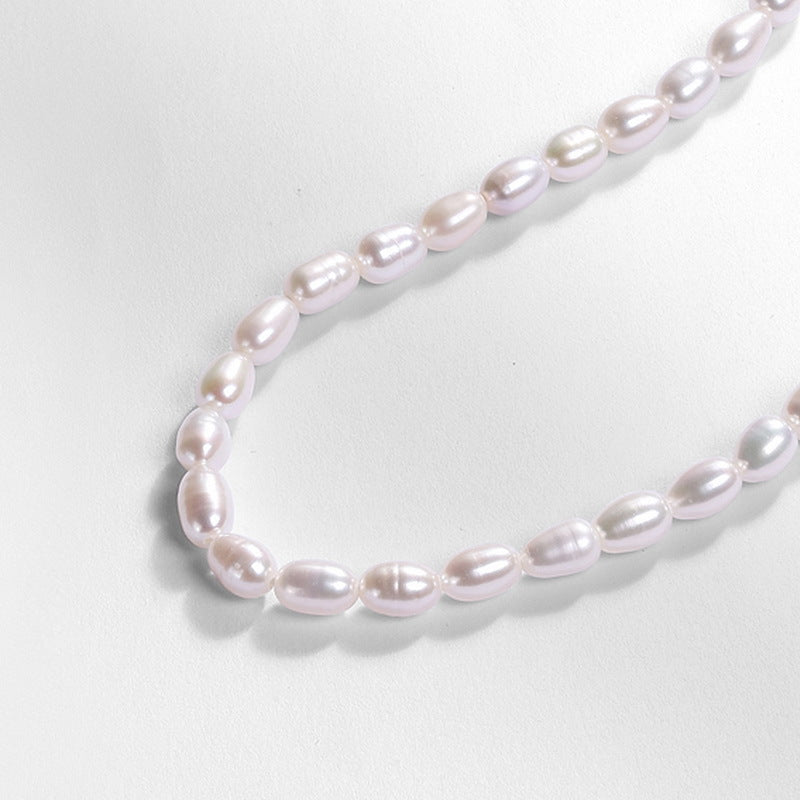 Minimalistic Classic Freshwater Pearl Strand Necklace