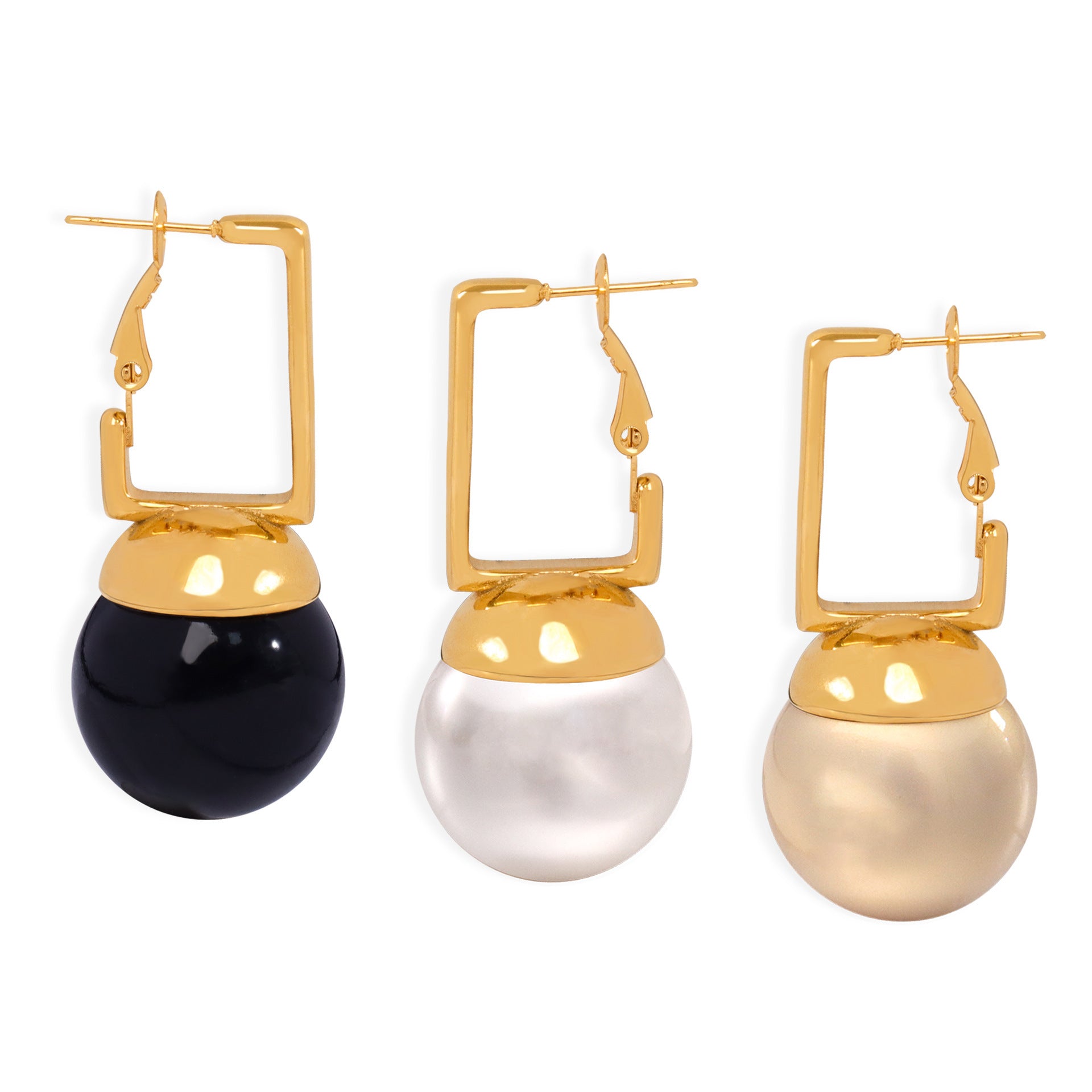 20mm Big Pearl Drop Earrings