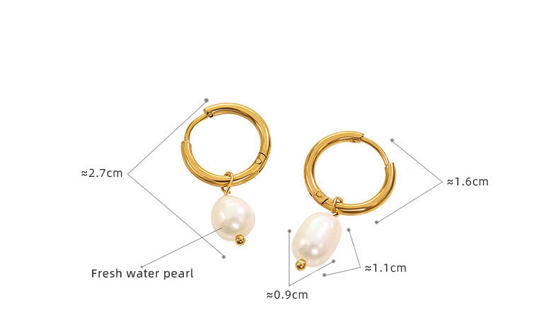 Simple Fashion Pearl Drop Earrings