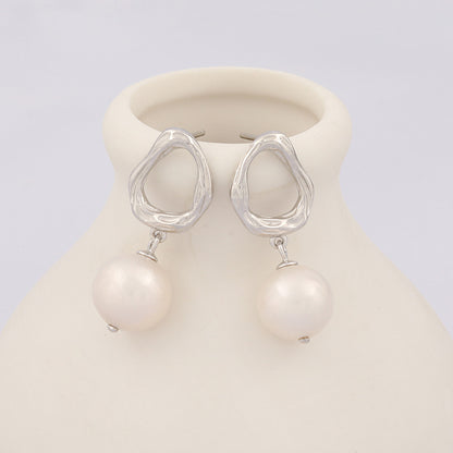 10mm Baroque Pearl Drop Earrings