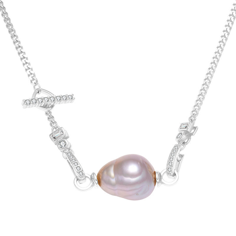 High-end Natural Baroque Pearl Pendant Necklace