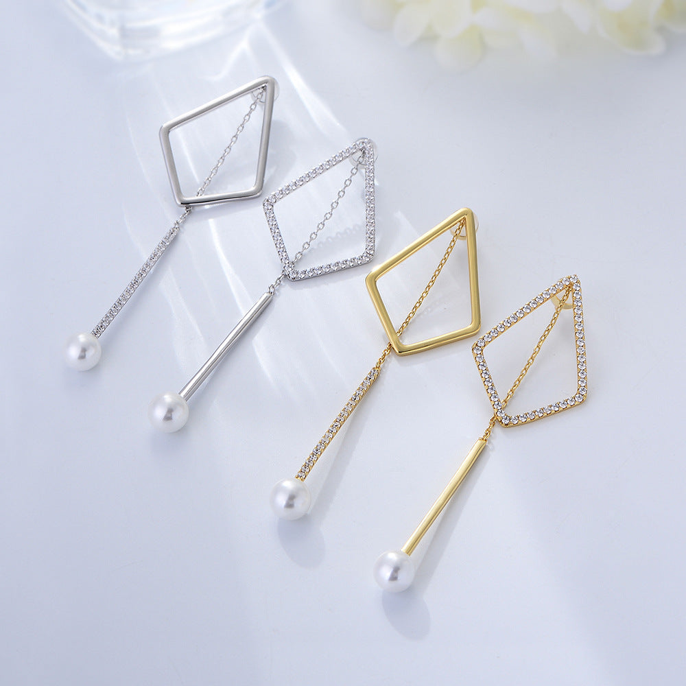 Geometric Rhombus Earrings