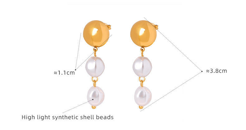 Elegant Tassel Pearl Earrings 