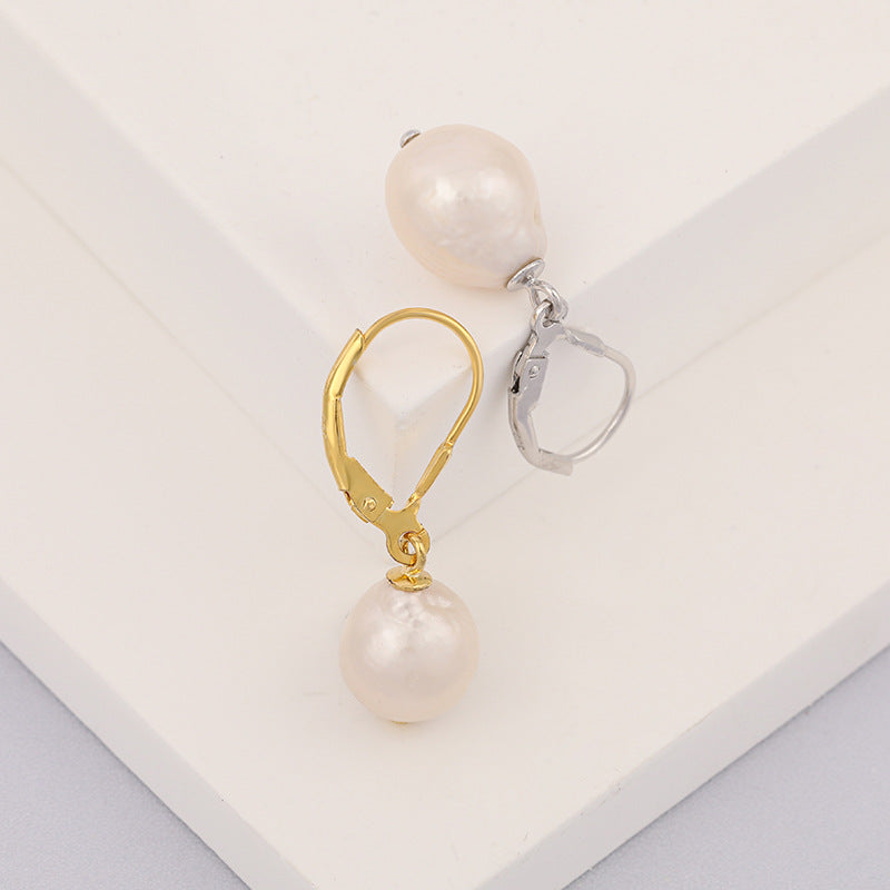 Natural Pearl Dangle Earrings