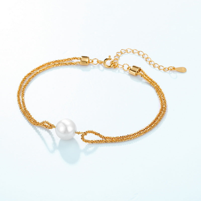 Golden Pearl Bracelet