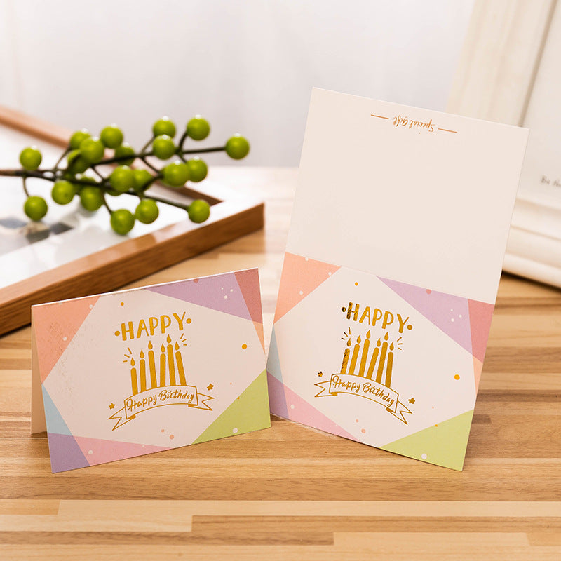 Gold Stamped Happy Birthday Gift Card - Random Delivery