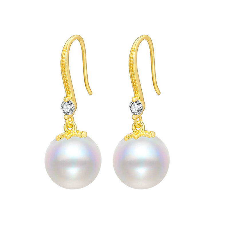 Hook Swarovski Pearl Earrings