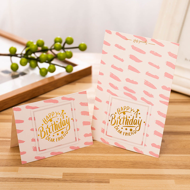 Gold Stamped Happy Birthday Gift Card - Random Delivery